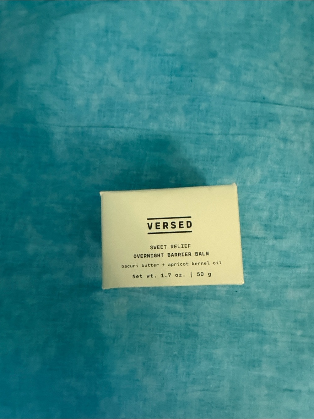 Versed Sweet Relief Overnight Barrier Balm - Pale Yellow Box